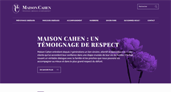 Desktop Screenshot of maison-cahen.fr