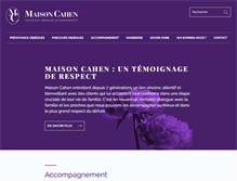 Tablet Screenshot of maison-cahen.fr
